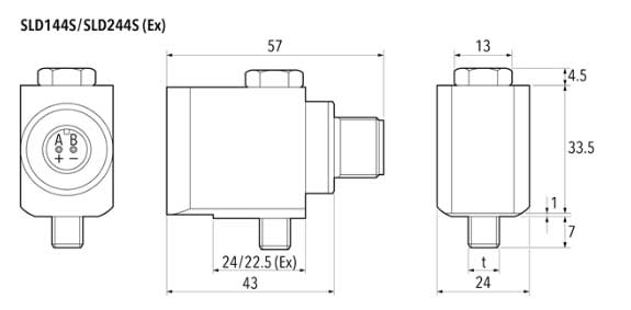 側面入口振動傳感器